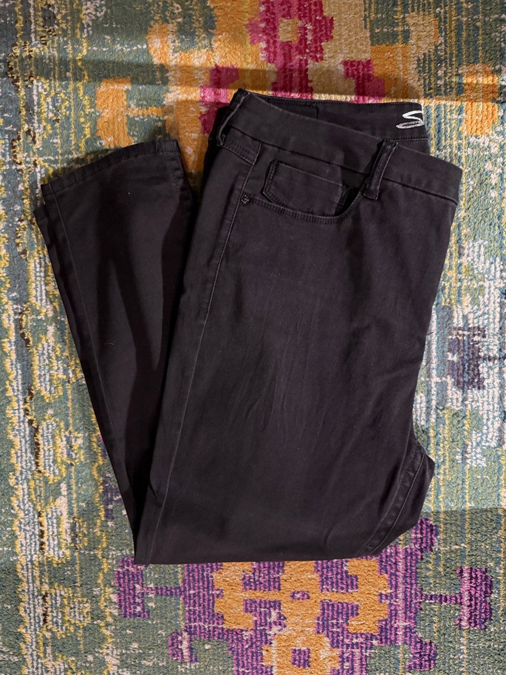 Black Straight Leg Jeans